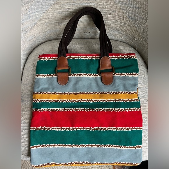 Marni canvas tote - multi colored. Vintage - Picture 2 of 4